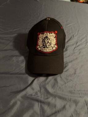 Sons of Anarchy Reaper Crew Snapback Hat Black and Red